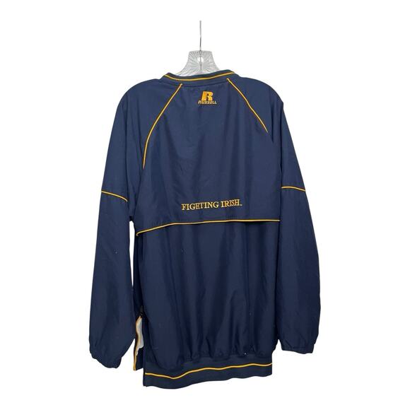 Notre Dame Irish Men’s Embroidered Windbreaker Jacket Russell Team Issue Size M - Picture 2 of 8